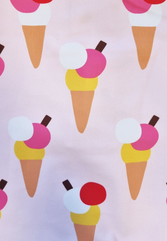 Ice Cream Cones Print Kids' Swimsuit