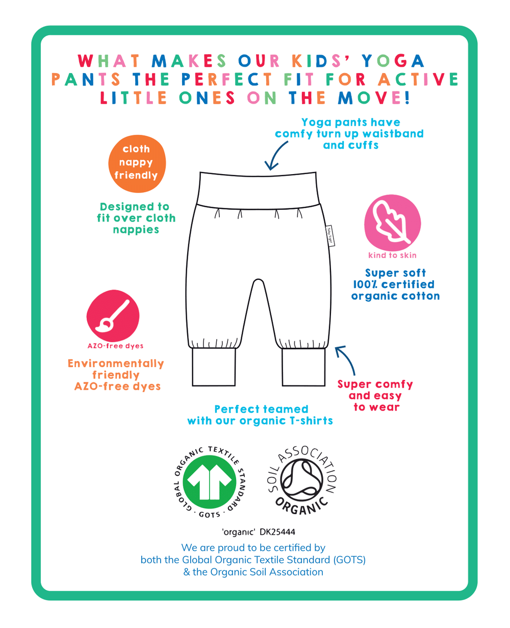 Organic Multi Stripe Yoga Pants