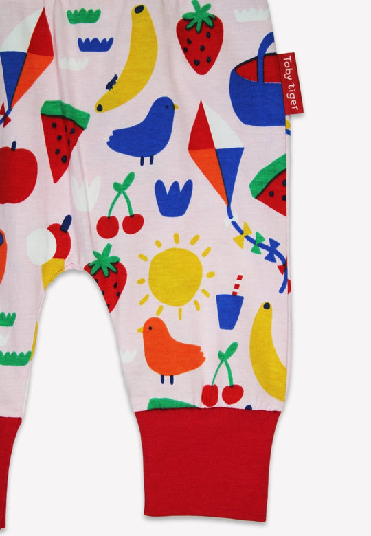 Organic Picnic Print Yoga Pants