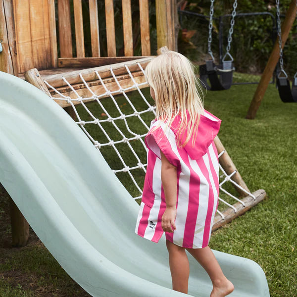 Dock and Bay Quick Dry Poncho | Phi Phi Pink (Kids) - Moo Like a Monkey