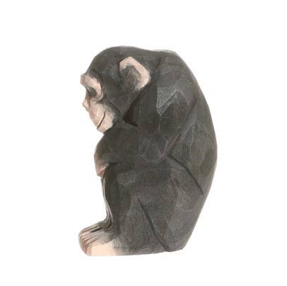 Hand Carved Wooden Animal | Chimpanzee
