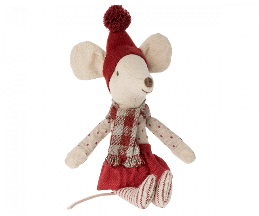 Maileg | Christmas Mouse Wearing a Skirt - Moo Like a Monkey
