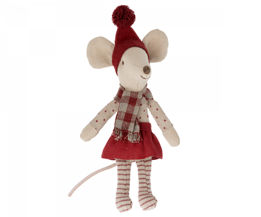Maileg | Christmas Mouse Wearing a Skirt - Moo Like a Monkey
