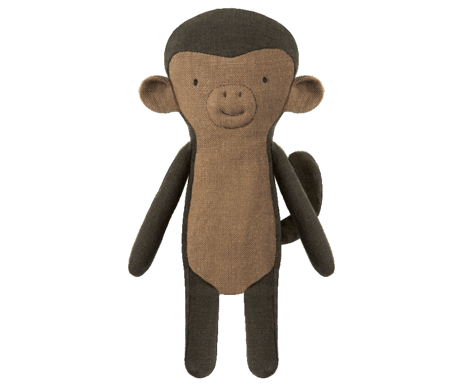 Maileg | Linen Monkey - Mini - Moo Like a Monkey
