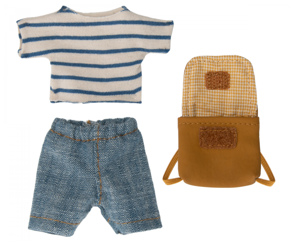 Maileg | Little Mouse in Shorts & Backpack