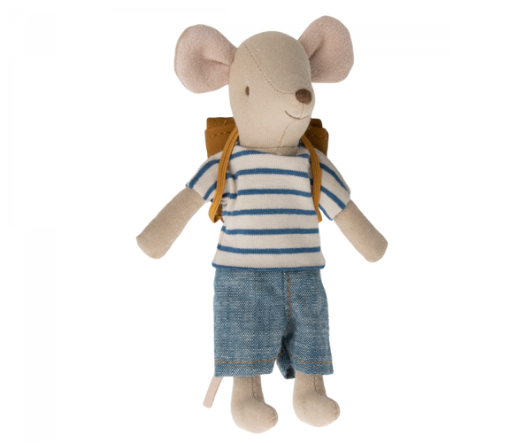 Maileg | Little Mouse in Shorts & Backpack