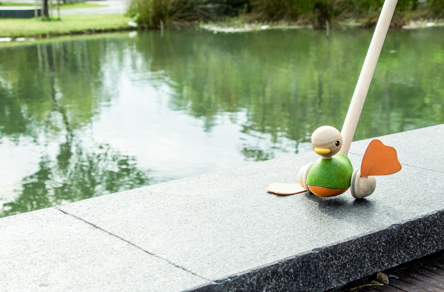 Plan Toys | Push Along Duck - Moo Like a Monkey