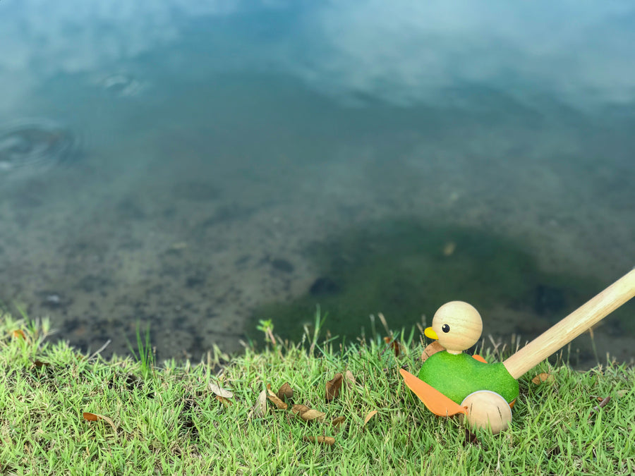 Plan Toys | Push Along Duck - Moo Like a Monkey