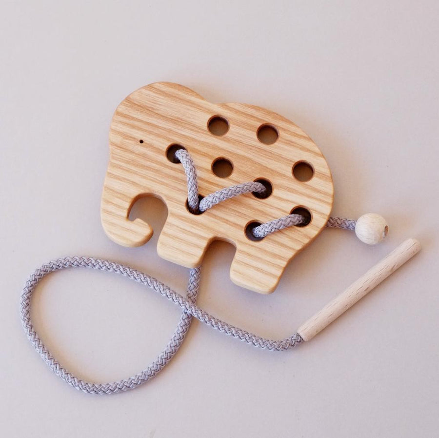 Ash Wooden Lacing Toys - Moo Like a Monkey