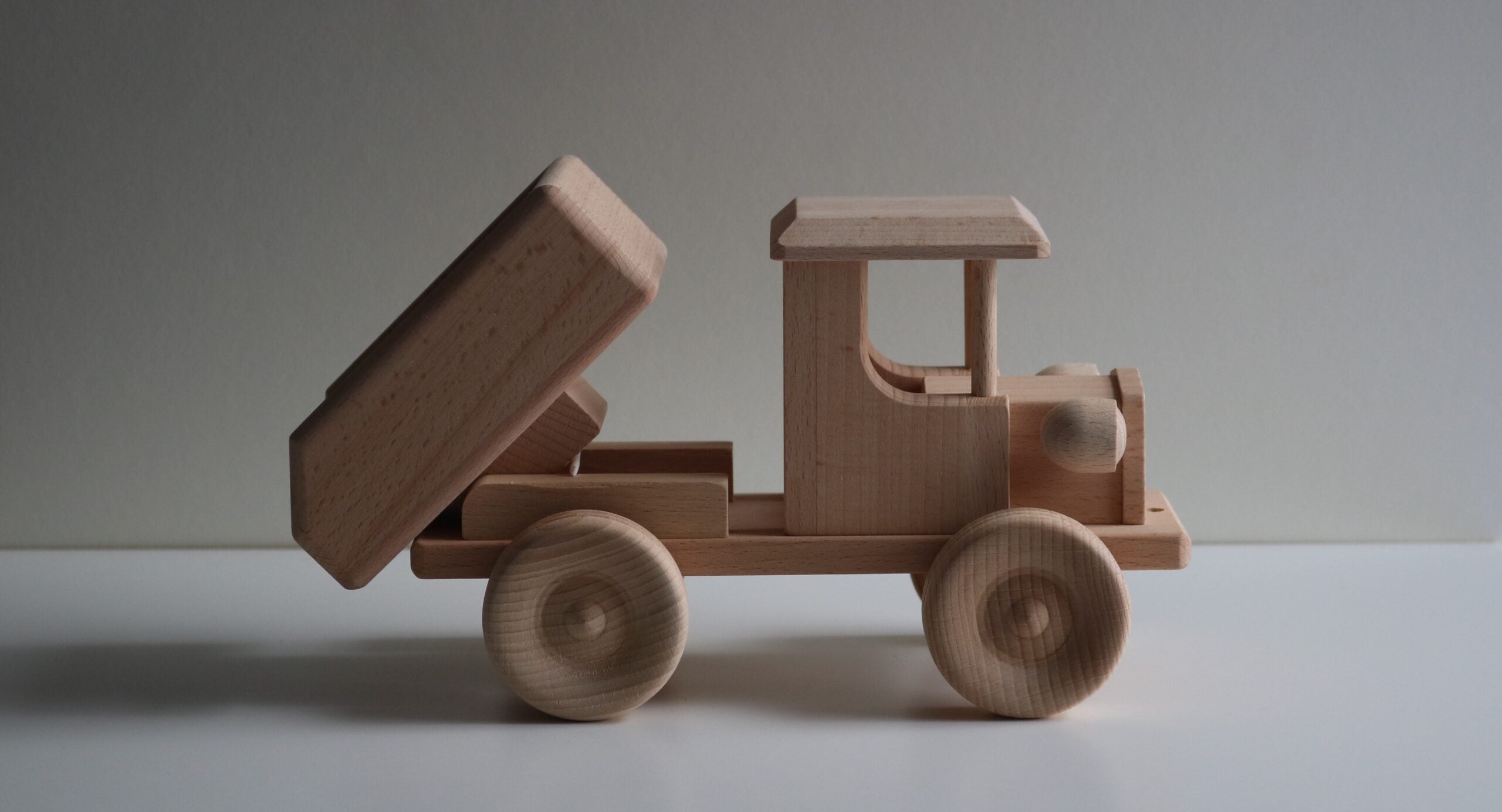 Handmade Wooden Vehicles | Medium Wooden Tipper Truck - Moo Like a Monkey
