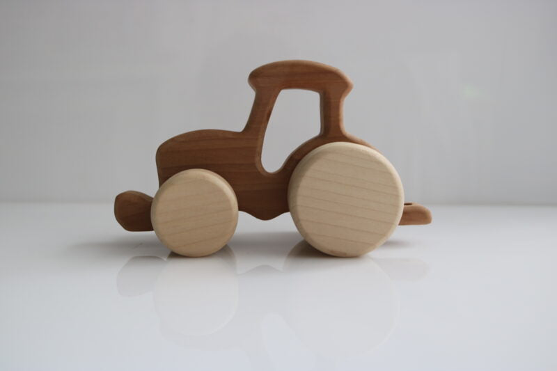 Handmade Wooden Vehicles | Small Tractor - Moo Like a Monkey