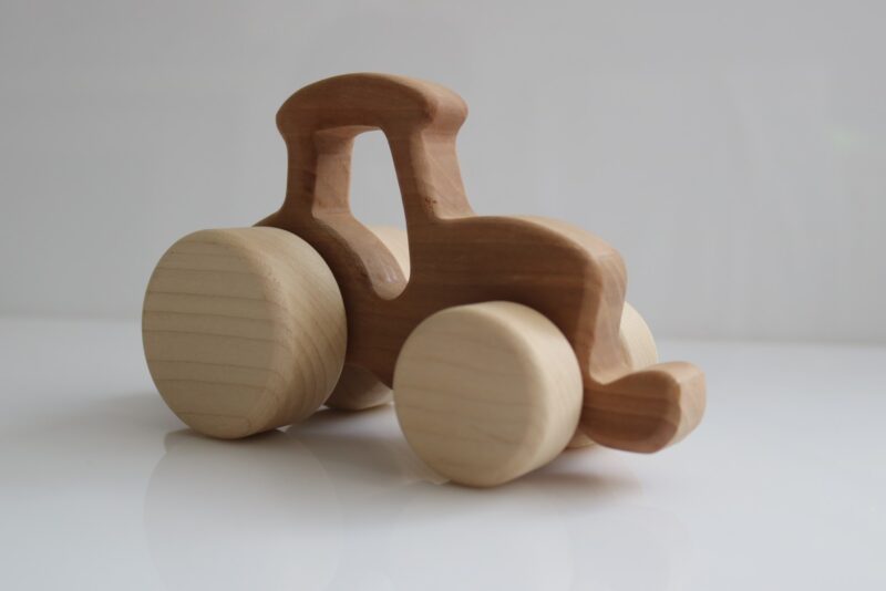Handmade Wooden Vehicles | Small Tractor - Moo Like a Monkey