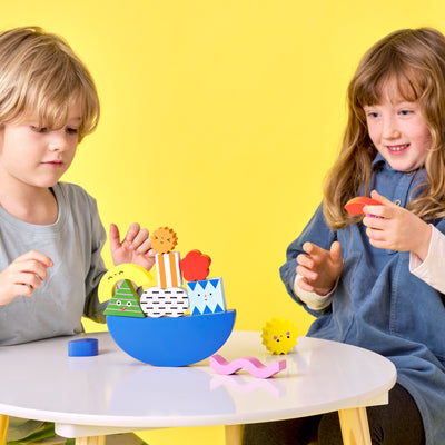 Teeter Totter Shape Wooden Balance Game