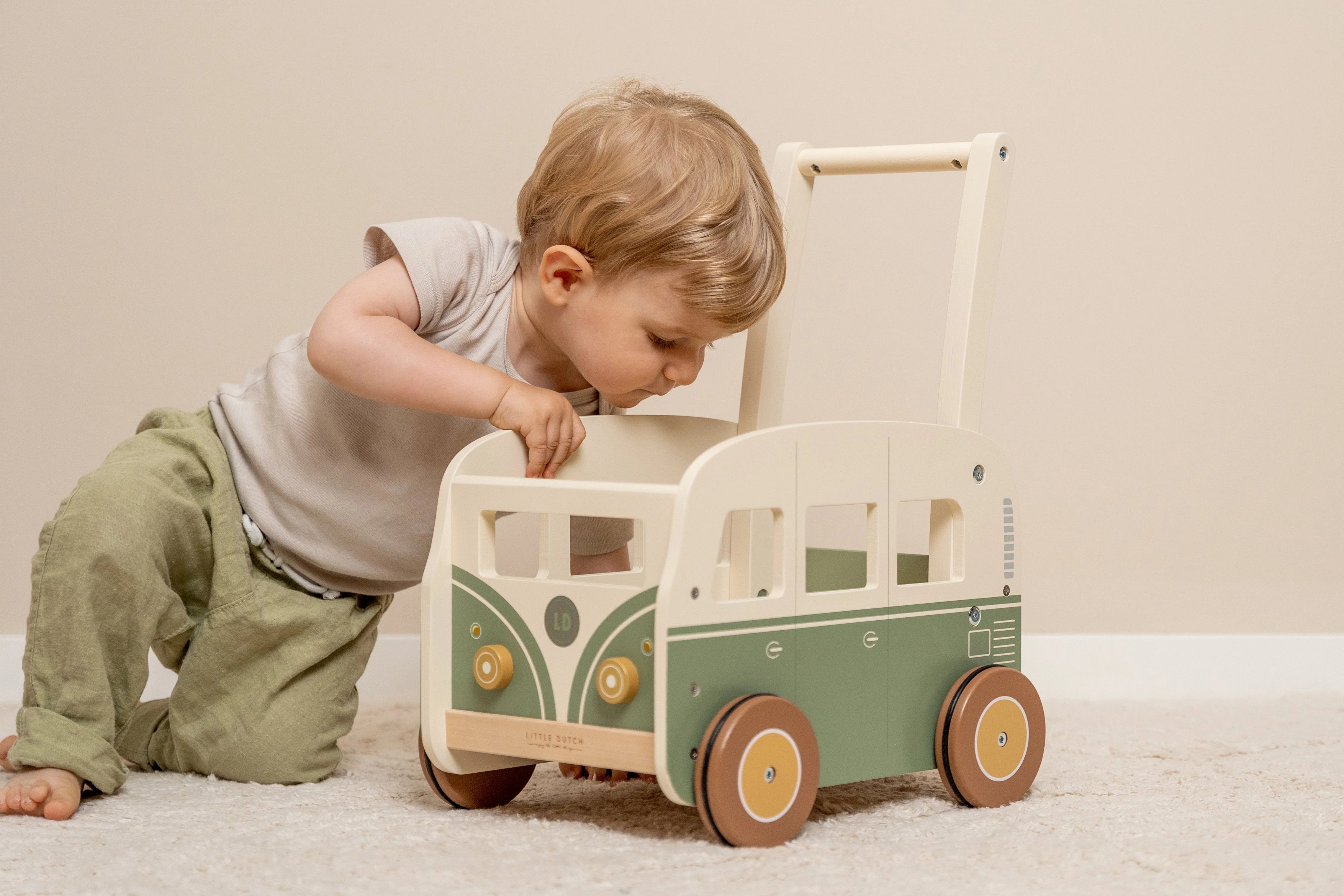 Wooden Walker Wagon - Moo Like a Monkey