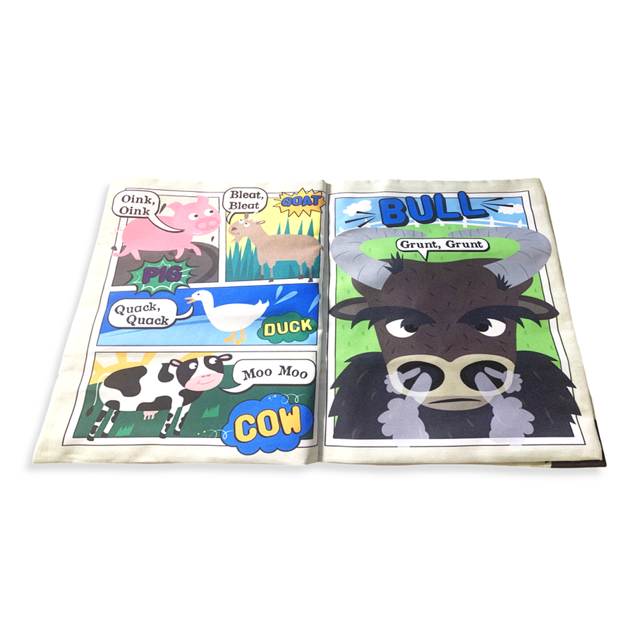 Baby Crinkly Comic | Farm - Moo Like a Monkey