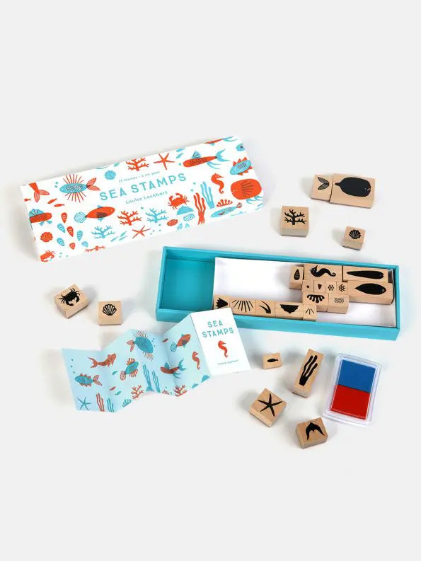 Wooden Stamps and Ink | Under the Sea