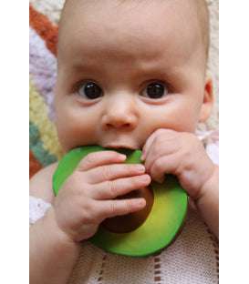 Natural Rubber Teether | Arnold the Avocado - Moo Like a Monkey