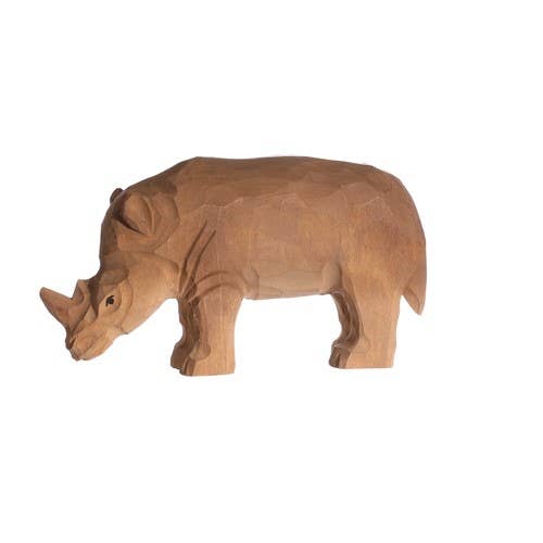 Hand Carved Wooden Animal | Rhinoceros