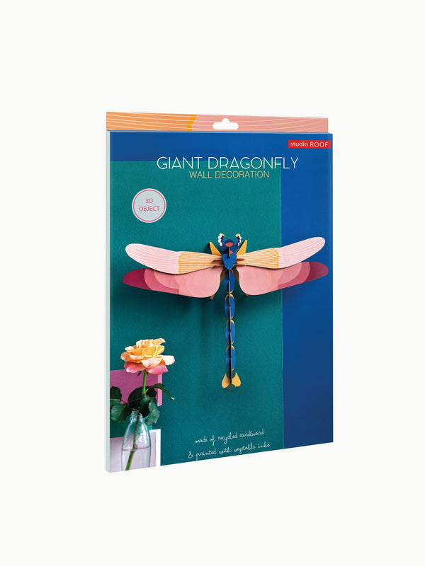 Studio Roof Wall Decoration | Giant Pink Dragonfly
