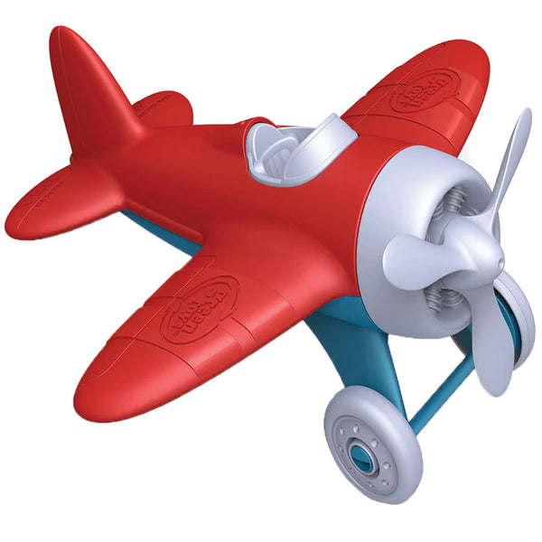 100% Recycled Plastic Red Airplane