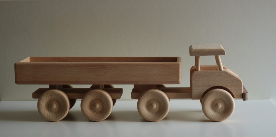 Handmade Wooden Vehicles | 8 Wheeler Truck - Moo Like a Monkey