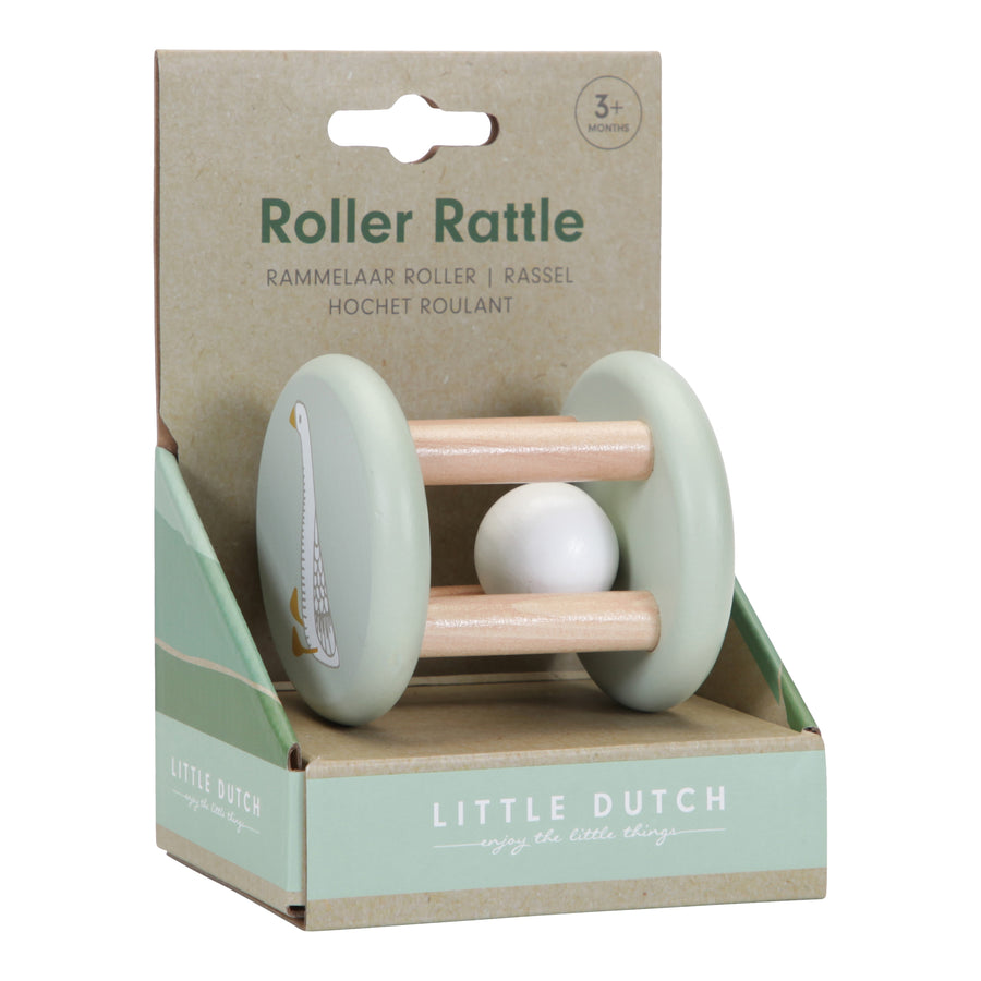 Olive Goose Roller Rattle - Moo Like a Monkey