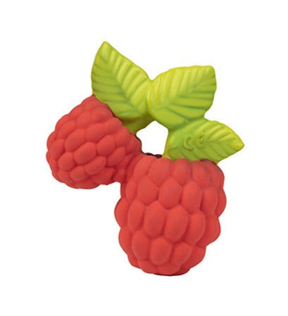 Natural Rubber Teether | Valery the Raspberry - Moo Like a Monkey