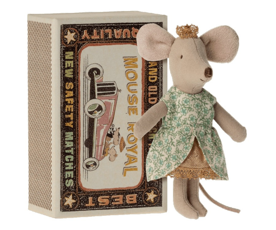 Maileg | Little Royal Mouse in Matchbox - Moo Like a Monkey