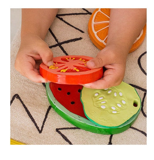 Natural Rubber Teether | Renato the Tomato - Moo Like a Monkey