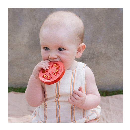Natural Rubber Teether | Renato the Tomato - Moo Like a Monkey