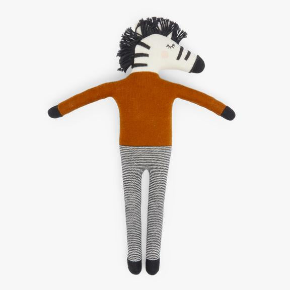 Sophie Home | Knitted Zebra With Ginger Jumper - Moo Like a Monkey